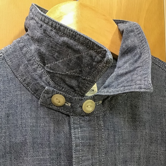 J Crew Chambray 1920's Work Shirt - Picture 3 of 5